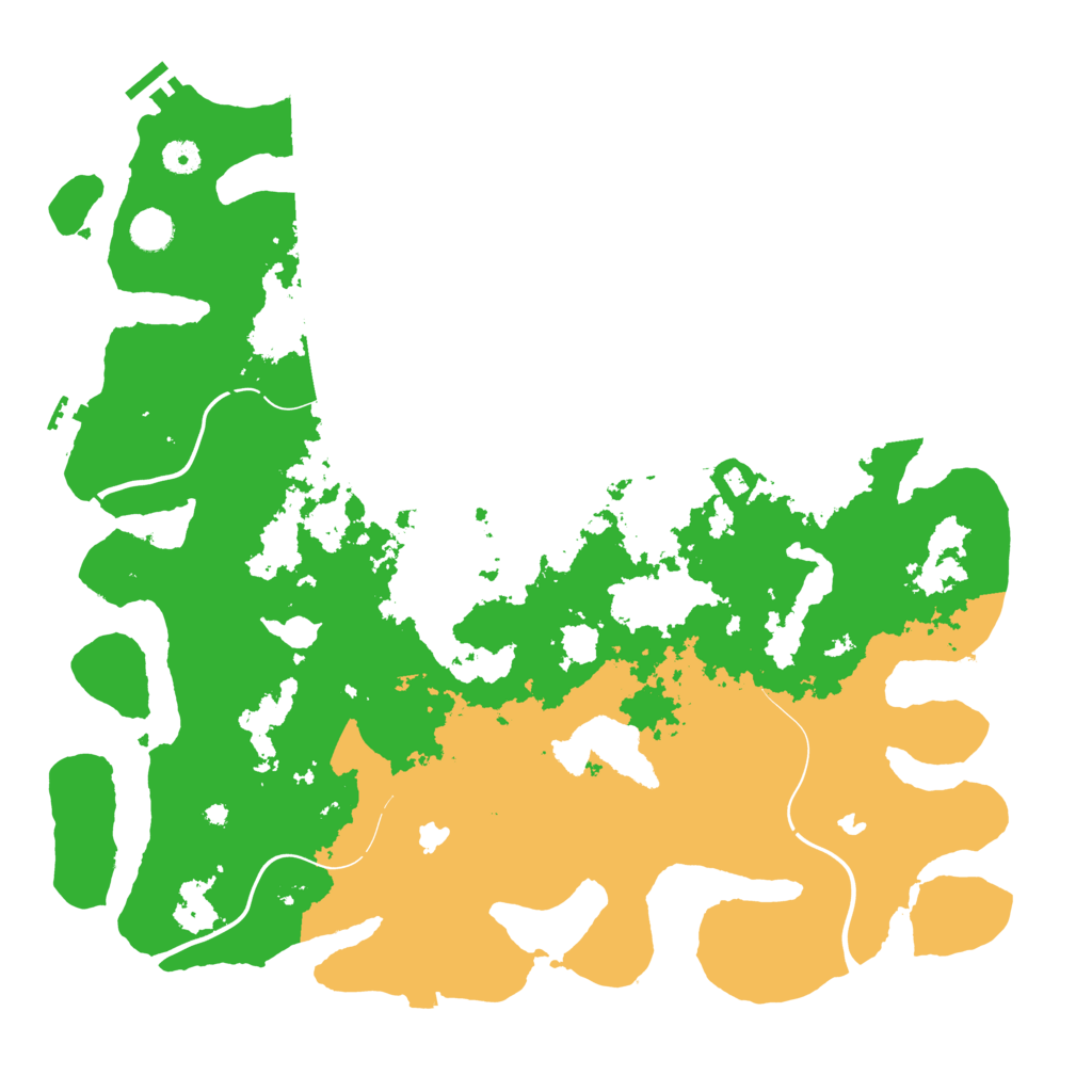 Biome Rust Map: Procedural Map, Size: 4500, Seed: 78590423
