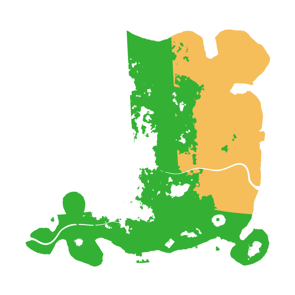 Biome Rust Map: Procedural Map, Size: 3500, Seed: 1284156862