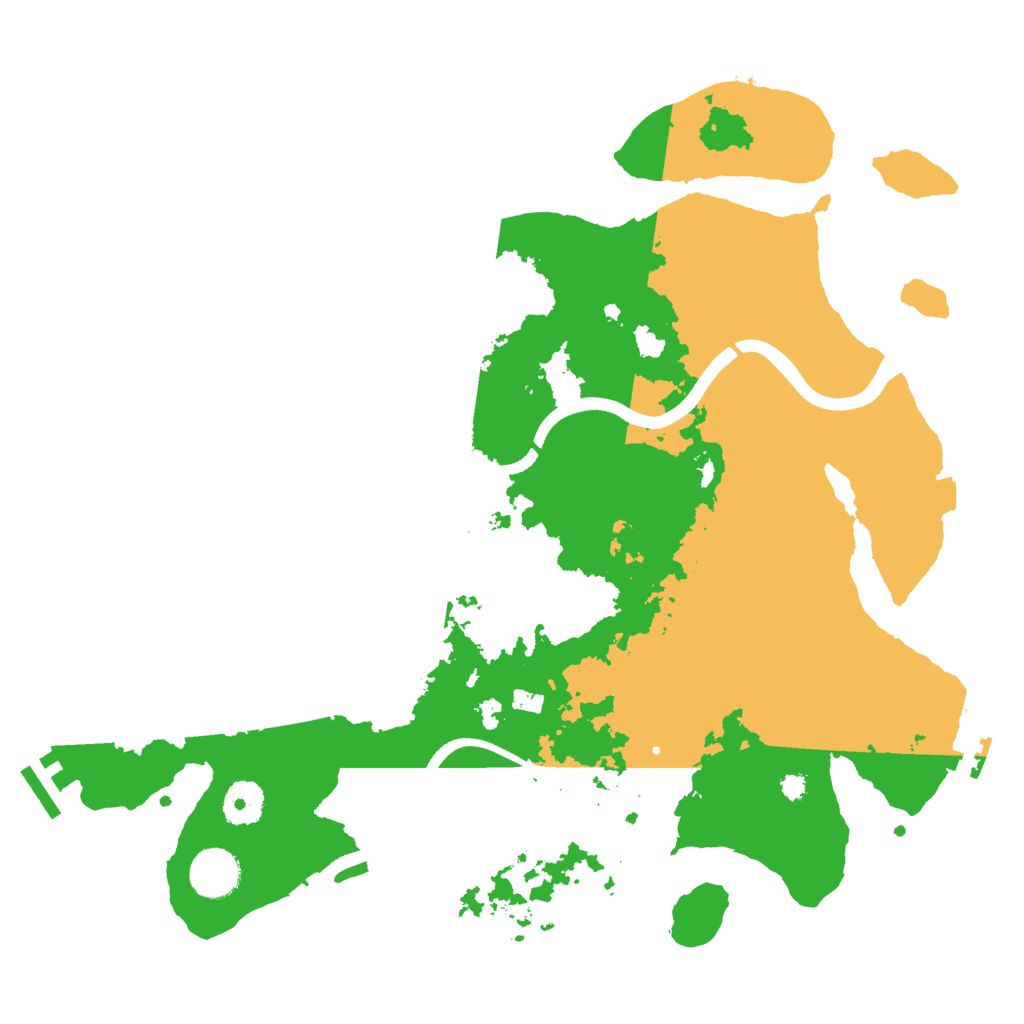Biome Rust Map: Procedural Map, Size: 3600, Seed: 1314
