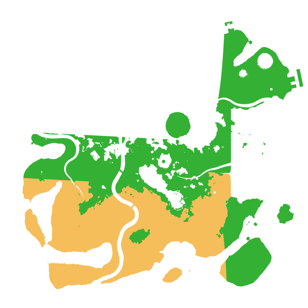 Biome Rust Map: Procedural Map, Size: 3500, Seed: 387