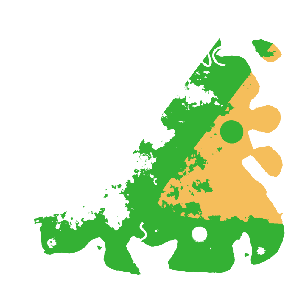 Biome Rust Map: Procedural Map, Size: 3500, Seed: 539400