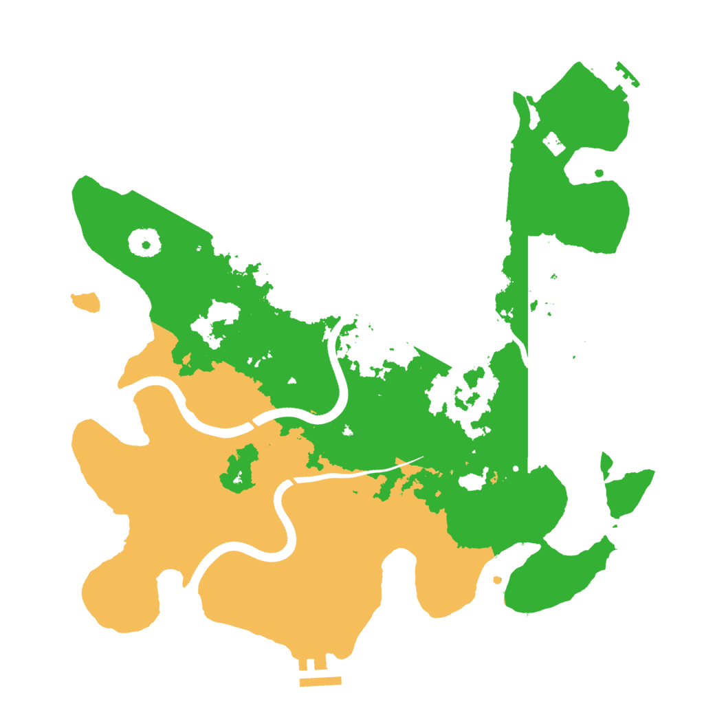 Biome Rust Map: Procedural Map, Size: 3400, Seed: 96142158