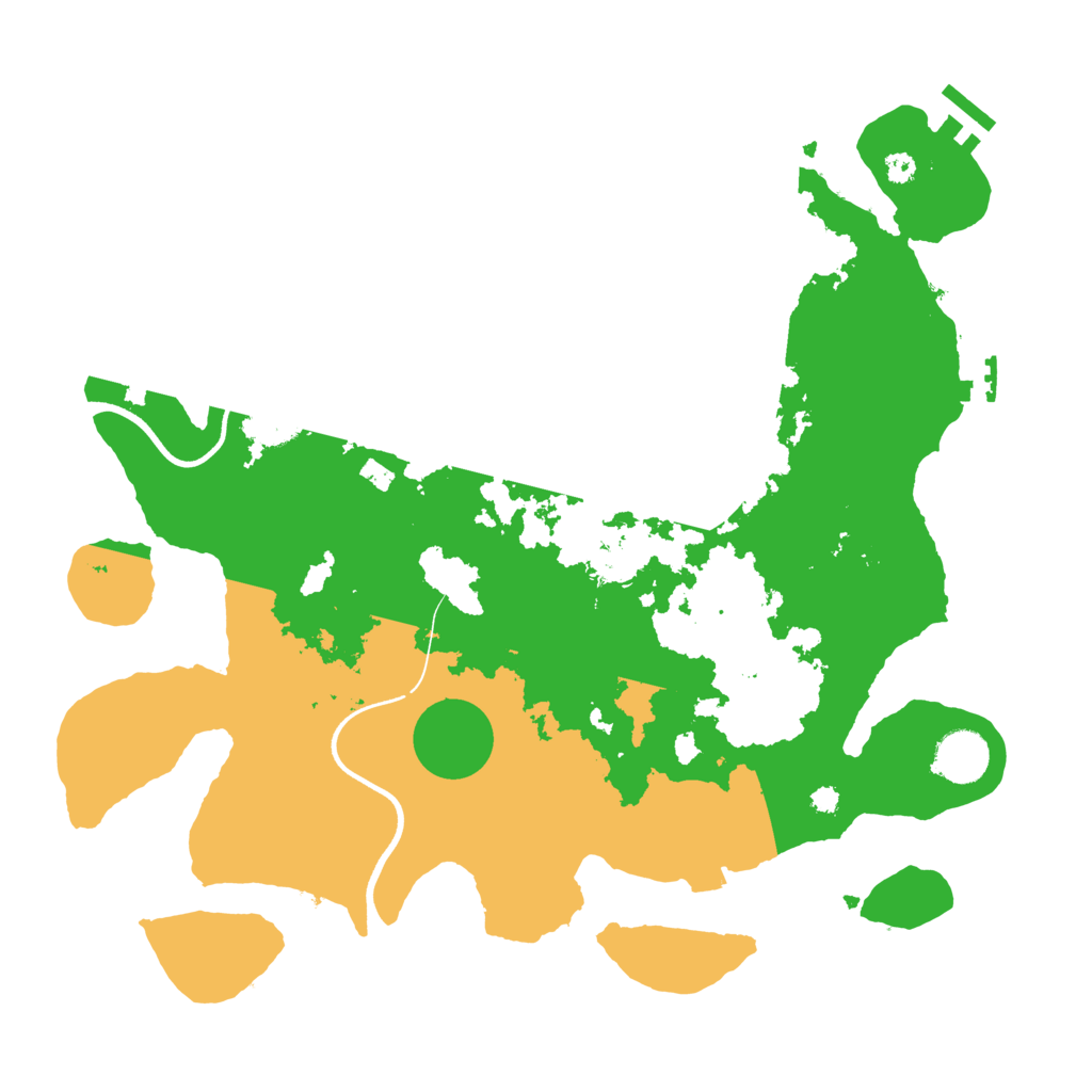 Biome Rust Map: Procedural Map, Size: 3600, Seed: 45197138