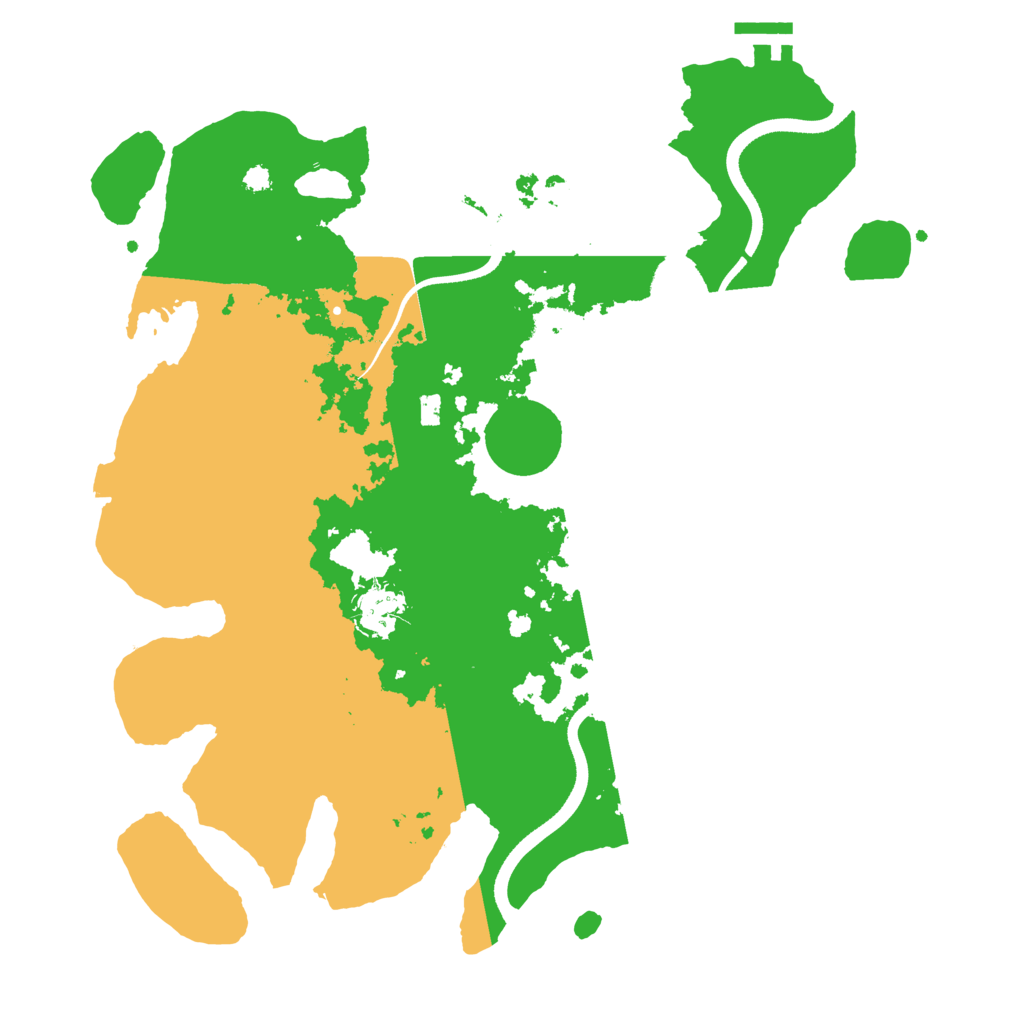 Biome Rust Map: Procedural Map, Size: 3550, Seed: 55115086