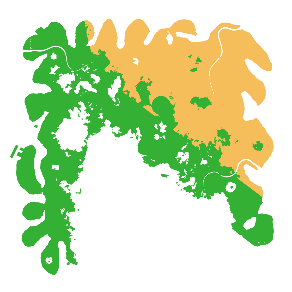 Biome Rust Map: Procedural Map, Size: 4289, Seed: 8675309