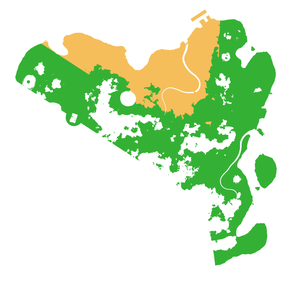 Biome Rust Map: Procedural Map, Size: 3500, Seed: 1462658619