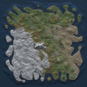 Thumbnail Rust Map: Procedural Map, Size: 5000, Seed: 5423499, 19 Monuments