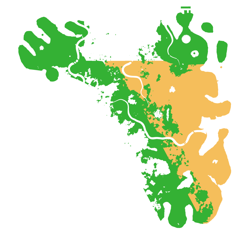 Biome Rust Map: Procedural Map, Size: 5000, Seed: 5423499