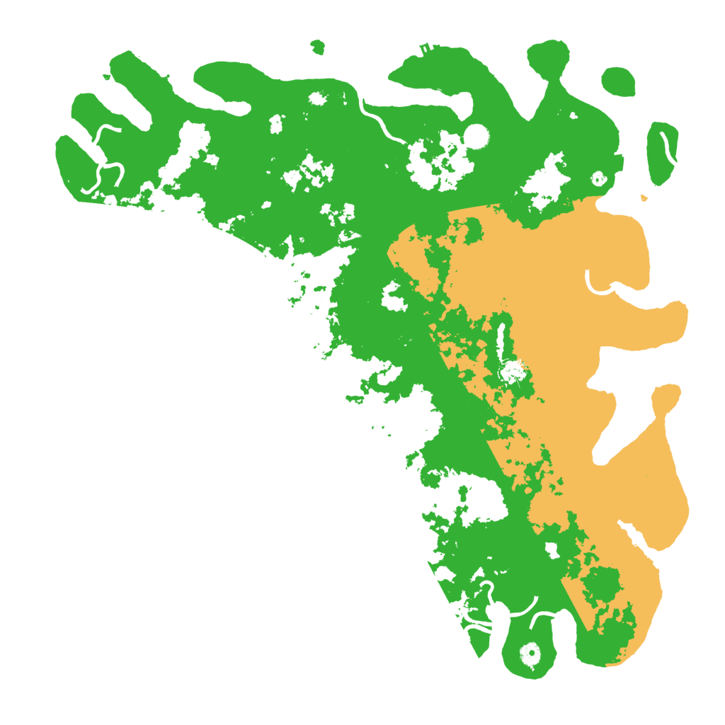 Biome Rust Map: Procedural Map, Size: 5000, Seed: 5423499