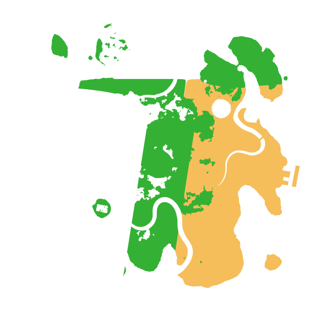 Biome Rust Map: Procedural Map, Size: 3000, Seed: 886189609