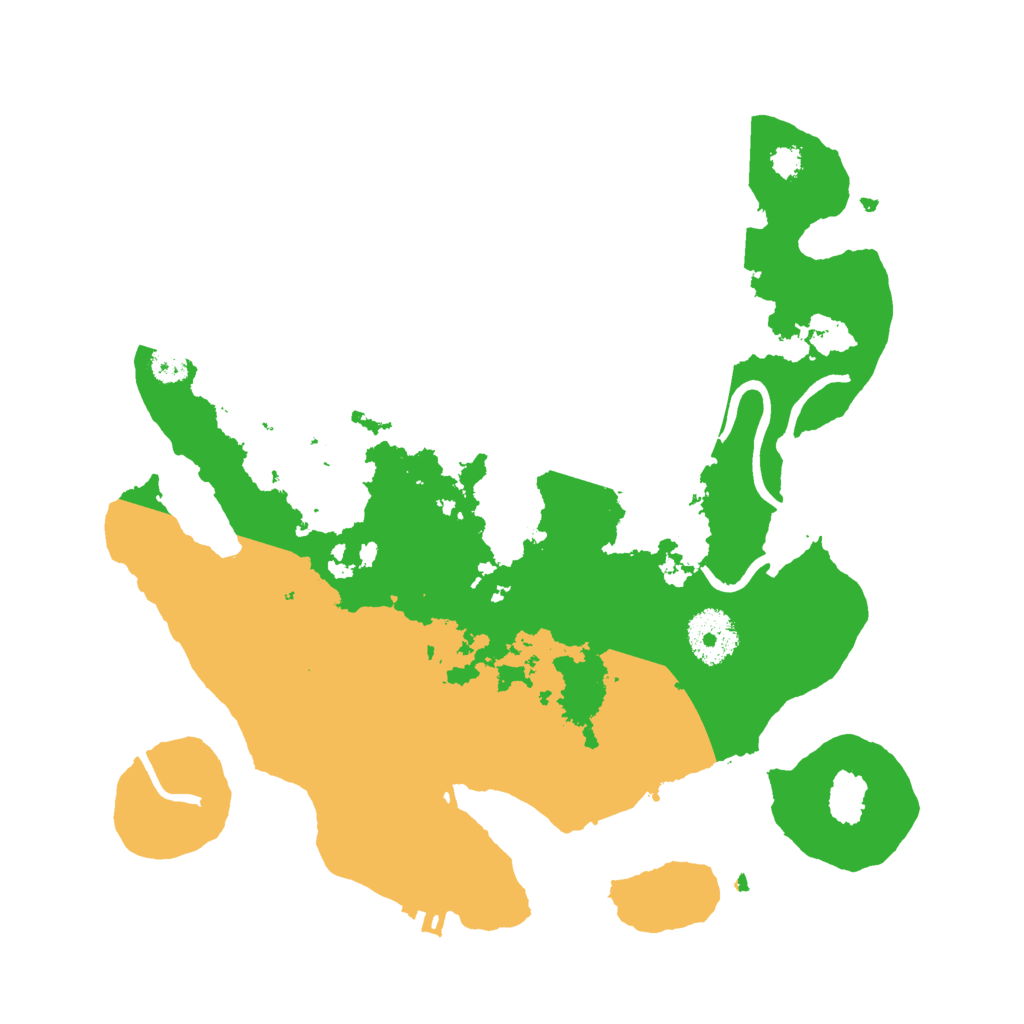 Biome Rust Map: Procedural Map, Size: 3000, Seed: 799345564