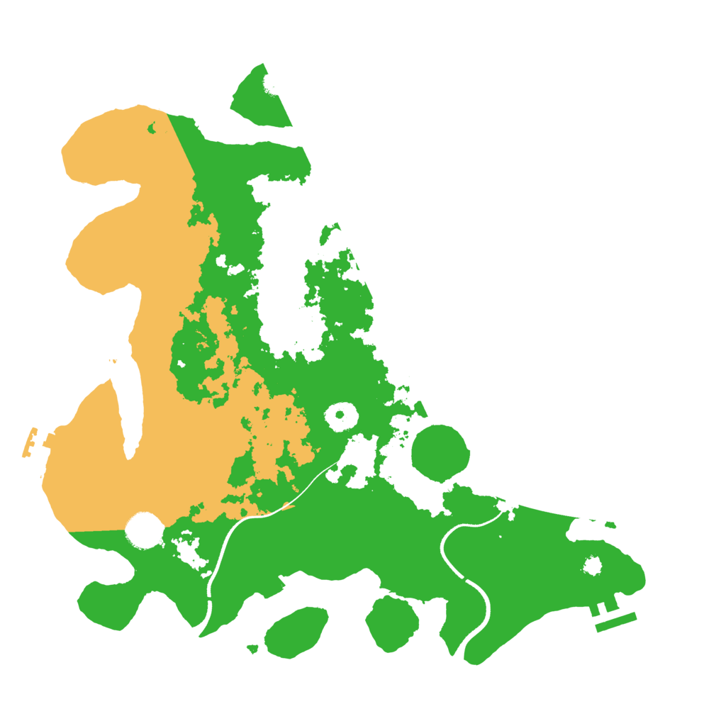 Biome Rust Map: Procedural Map, Size: 3500, Seed: 78160469