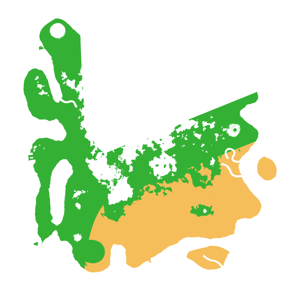 Biome Rust Map: Procedural Map, Size: 3500, Seed: 88396581