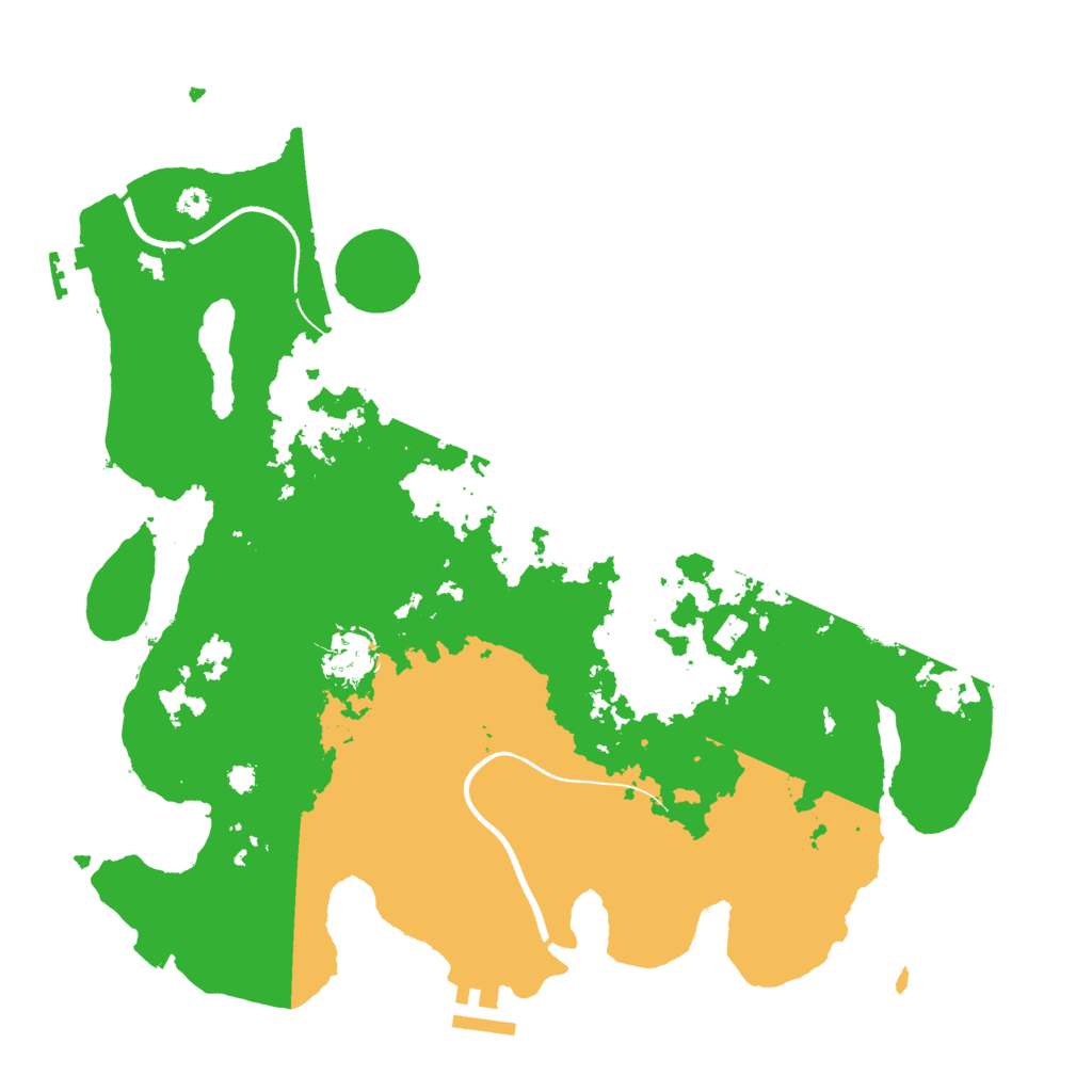 Biome Rust Map: Procedural Map, Size: 3500, Seed: 489947
