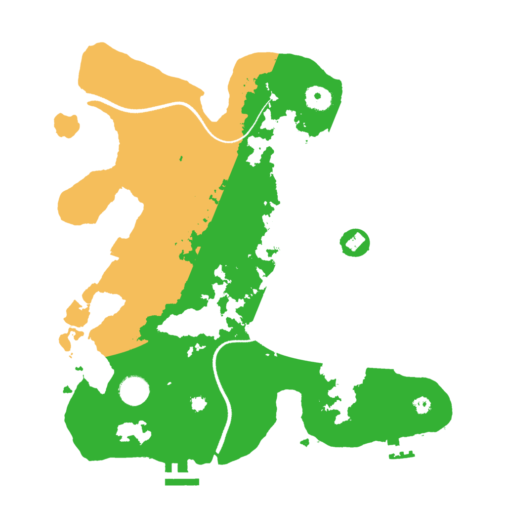 Biome Rust Map: Procedural Map, Size: 3000, Seed: 348693491