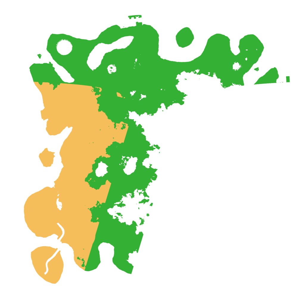 Biome Rust Map: Procedural Map, Size: 3500, Seed: 2446