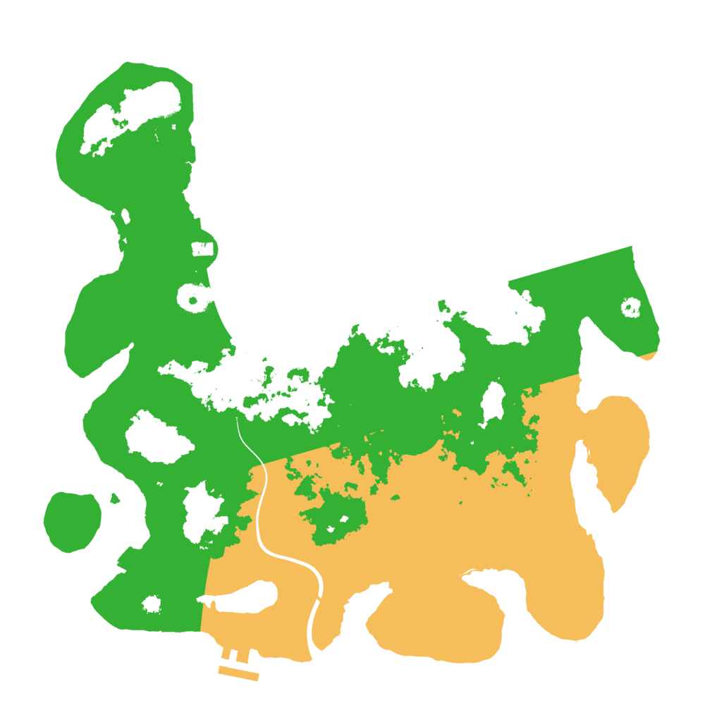 Biome Rust Map: Procedural Map, Size: 3600, Seed: 10470252