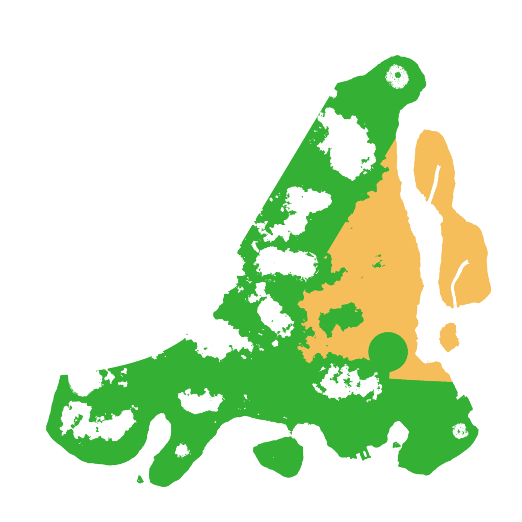 Biome Rust Map: Procedural Map, Size: 3500, Seed: 343242344