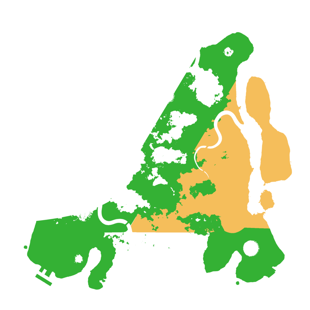 Biome Rust Map: Procedural Map, Size: 3500, Seed: 343242344
