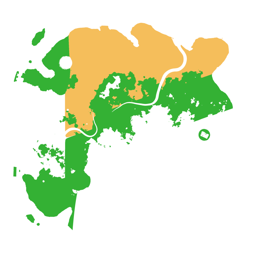 Biome Rust Map: Procedural Map, Size: 3600, Seed: 182771753