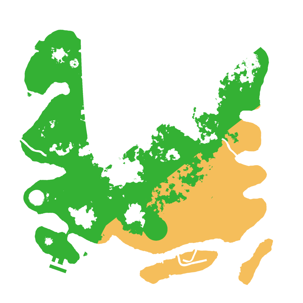 Biome Rust Map: Procedural Map, Size: 3500, Seed: 1026220945