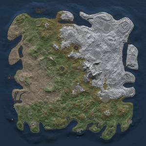 Thumbnail Rust Map: Procedural Map, Size: 5000, Seed: 1997992880, 19 Monuments