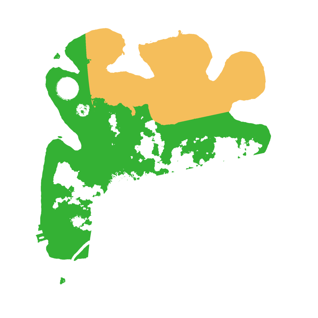 Biome Rust Map: Procedural Map, Size: 2500, Seed: 586556230