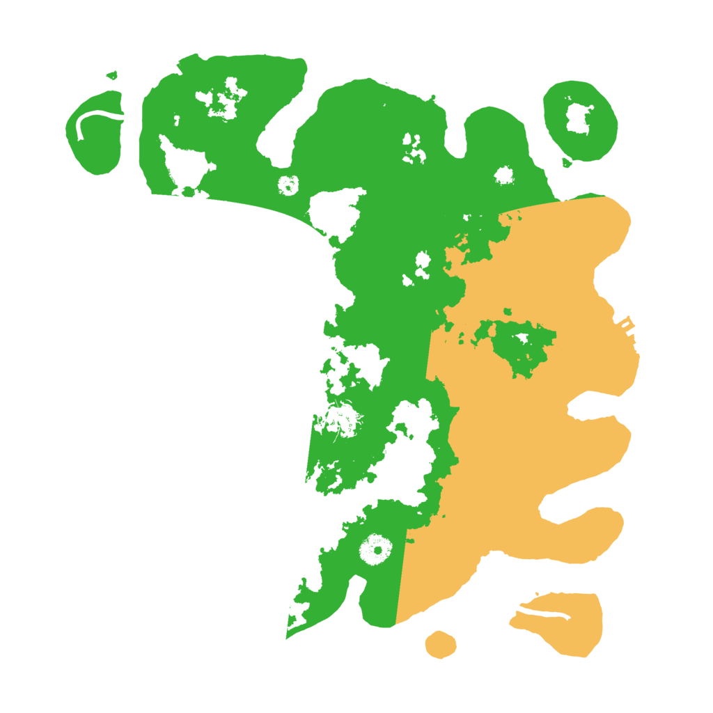 Biome Rust Map: Procedural Map, Size: 3500, Seed: 20230609