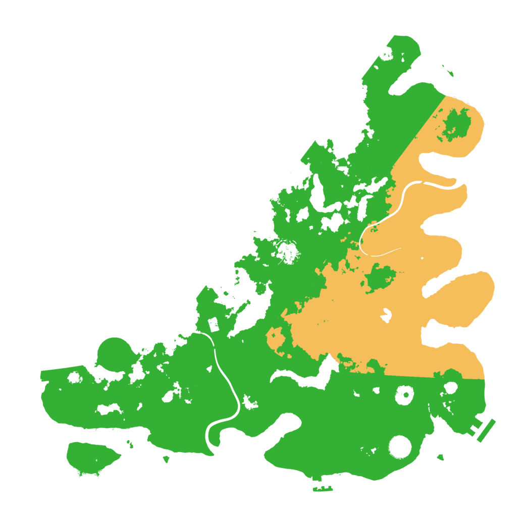 Biome Rust Map: Procedural Map, Size: 4000, Seed: 813625916