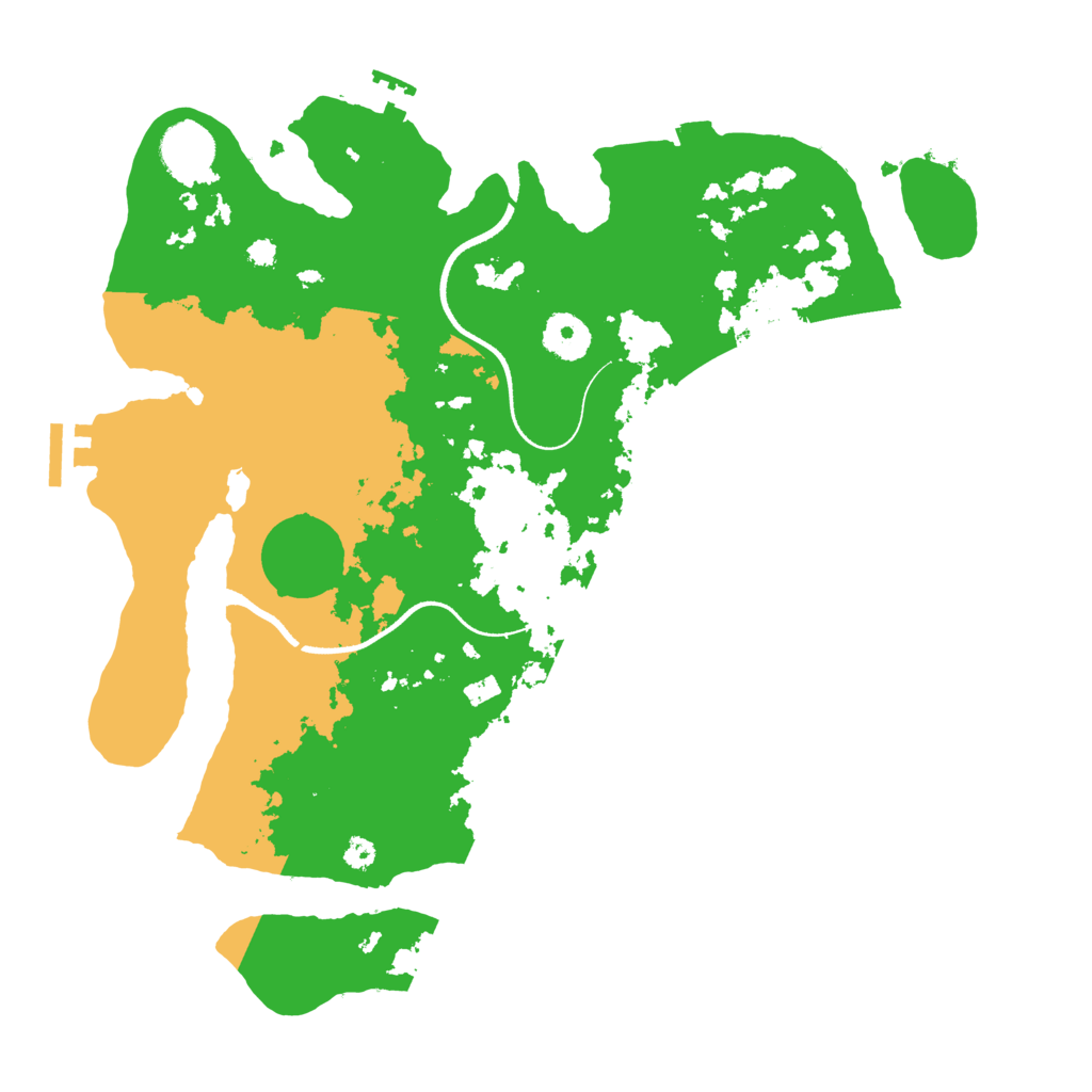 Biome Rust Map: Procedural Map, Size: 3500, Seed: 51976795