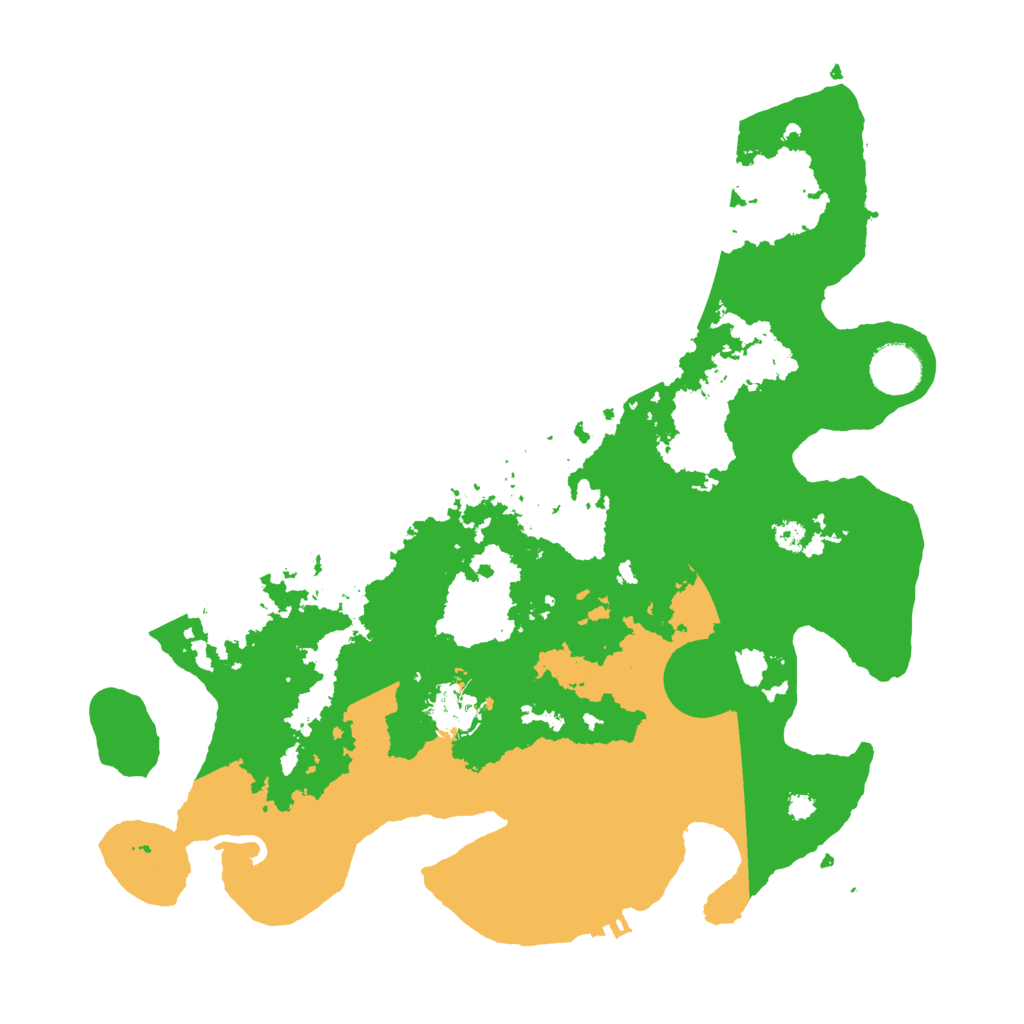 Biome Rust Map: Procedural Map, Size: 3500, Seed: 156107741