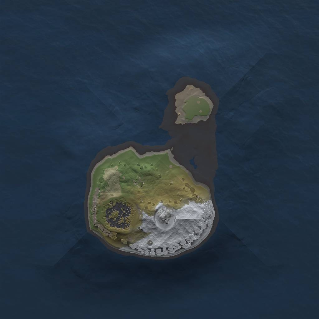 Rust Map: Procedural Map, Size: 1200, Seed: 9, 3 Monuments