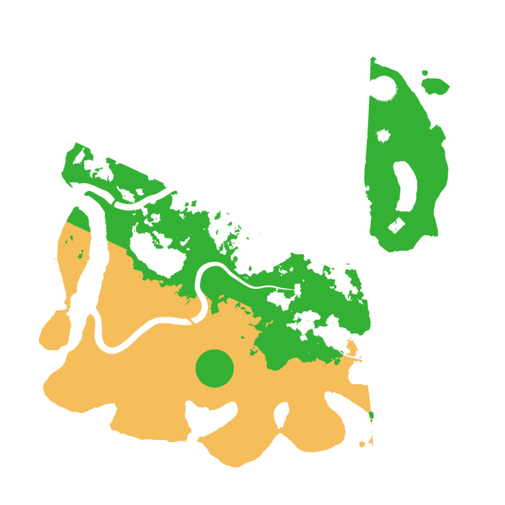 Biome Rust Map: Procedural Map, Size: 3500, Seed: 96056459