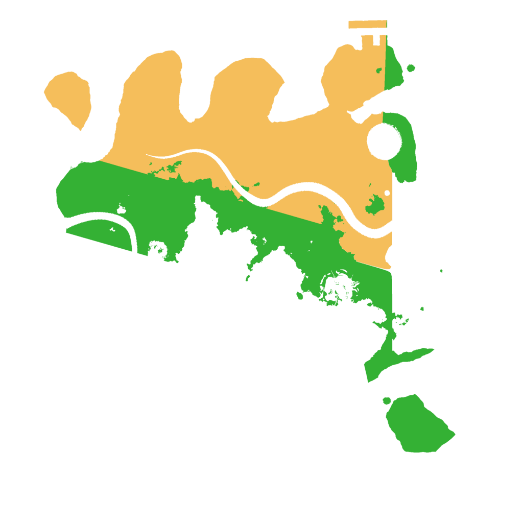 Biome Rust Map: Procedural Map, Size: 2740, Seed: 2147483647