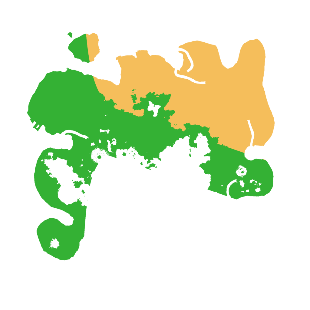 Biome Rust Map: Procedural Map, Size: 3000, Seed: 1623358