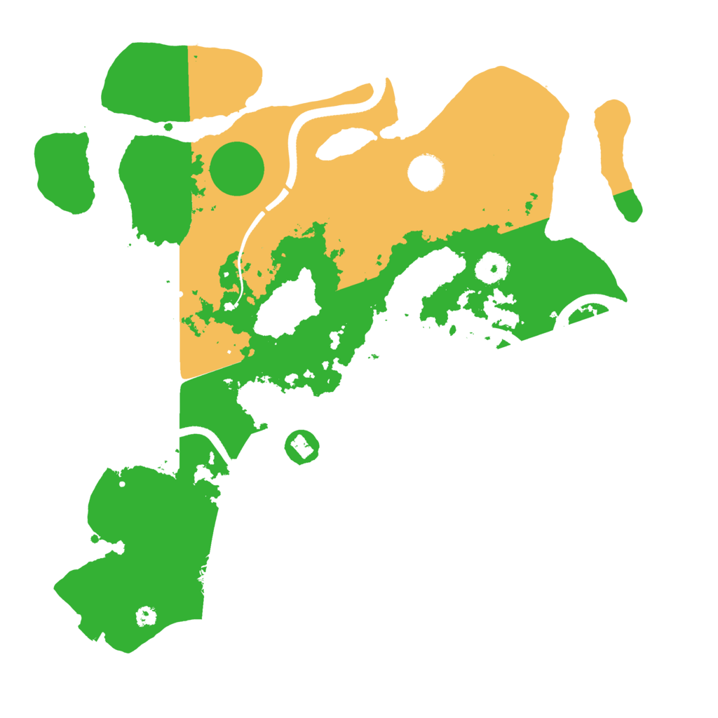 Biome Rust Map: Procedural Map, Size: 3500, Seed: 351574708