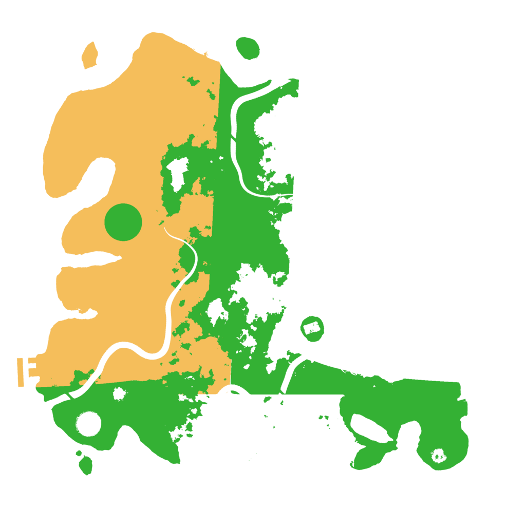 Biome Rust Map: Procedural Map, Size: 3700, Seed: 95454033
