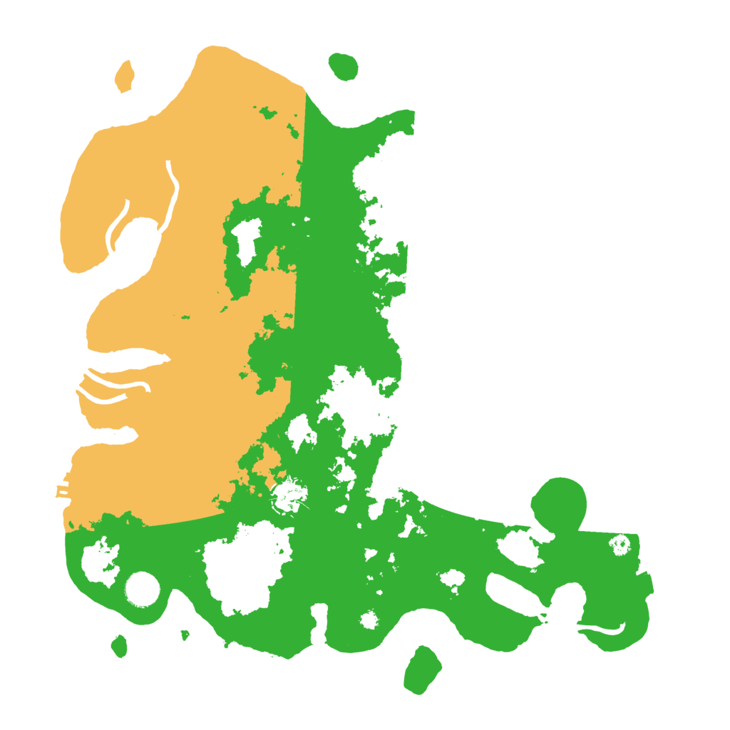 Biome Rust Map: Procedural Map, Size: 3700, Seed: 95454033