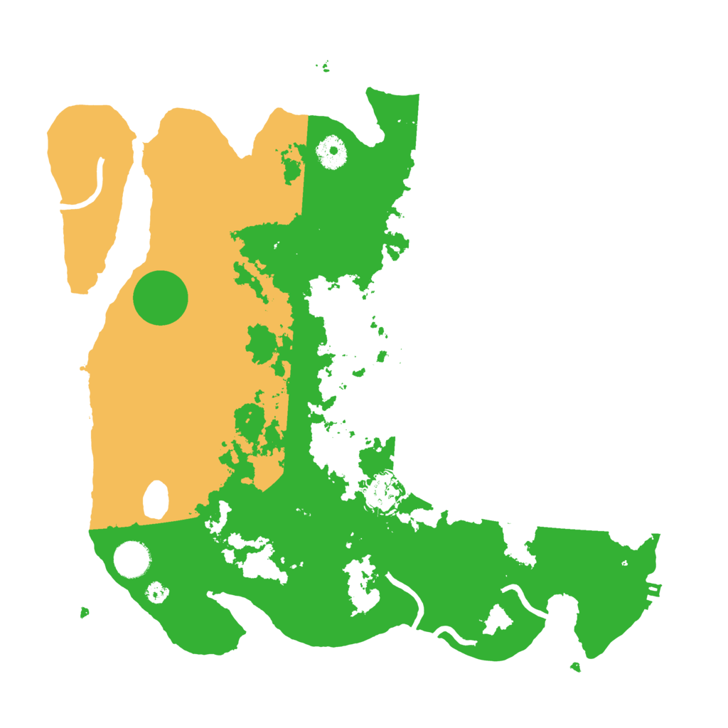 Biome Rust Map: Procedural Map, Size: 3500, Seed: 472968221