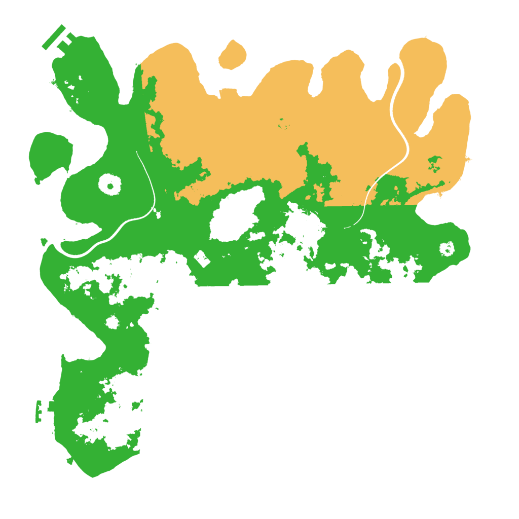 Biome Rust Map: Procedural Map, Size: 3500, Seed: 381033764