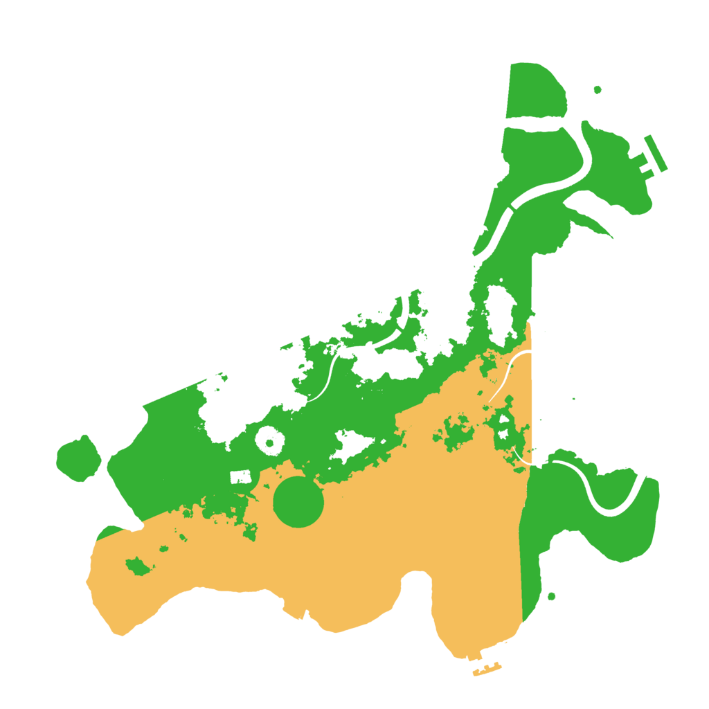 Biome Rust Map: Procedural Map, Size: 3700, Seed: 418866184