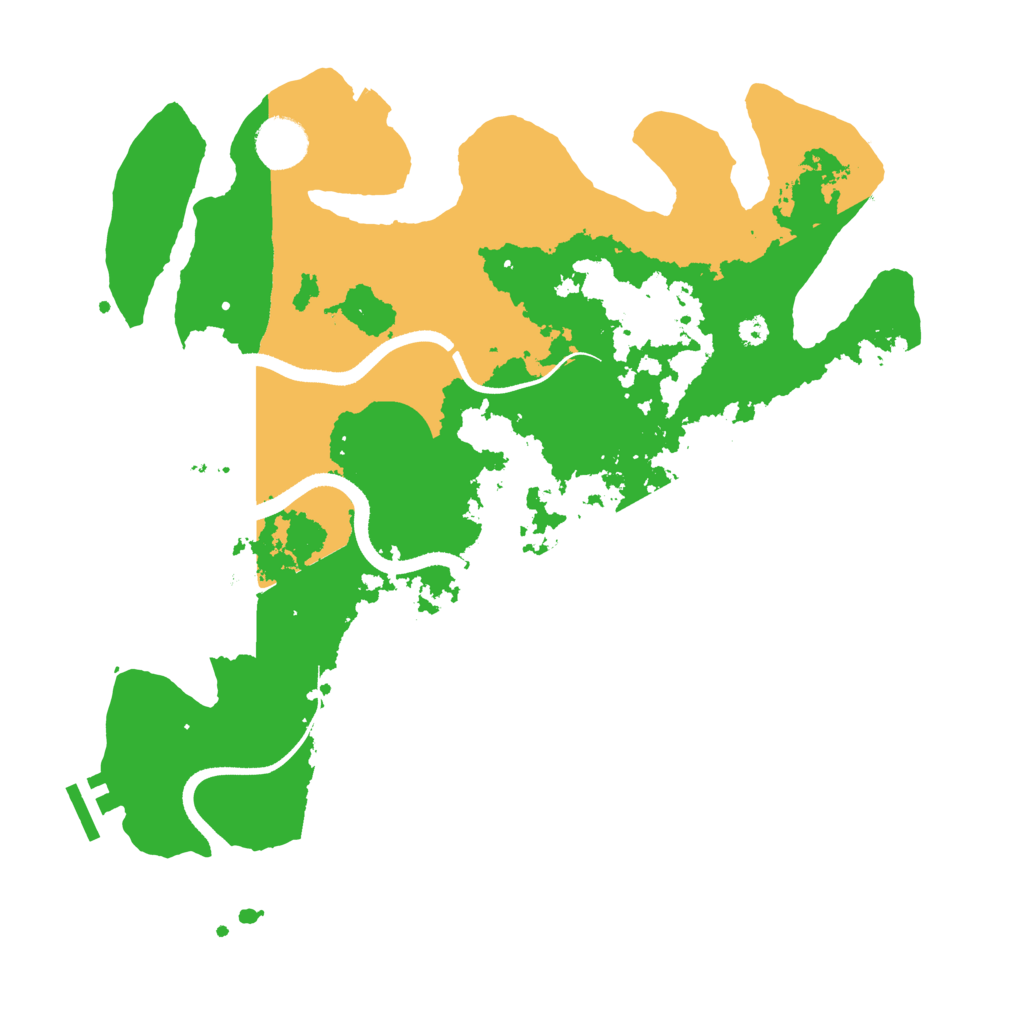 Biome Rust Map: Procedural Map, Size: 3500, Seed: 265160044