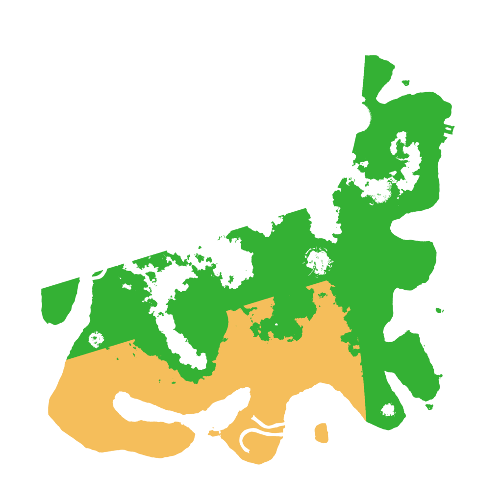 Biome Rust Map: Procedural Map, Size: 3500, Seed: 84239535