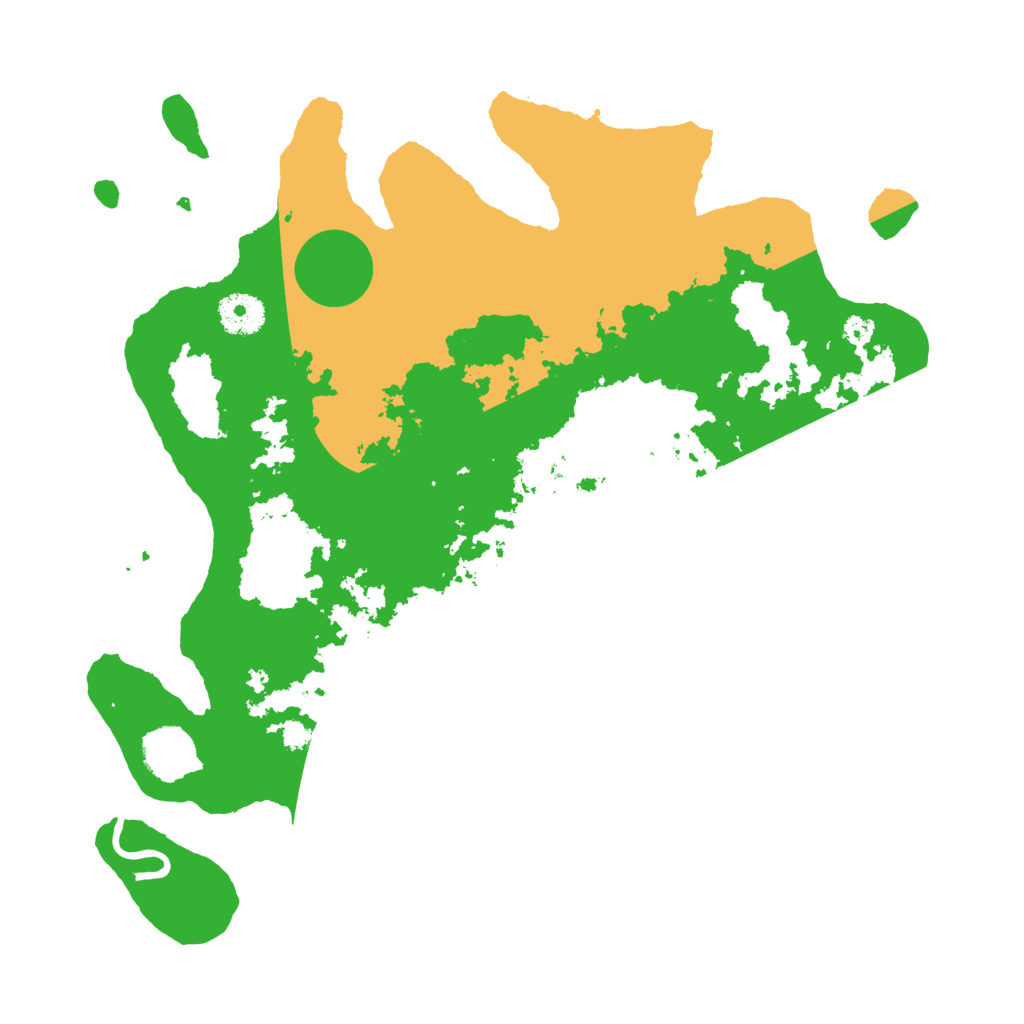 Biome Rust Map: Procedural Map, Size: 3500, Seed: 12907