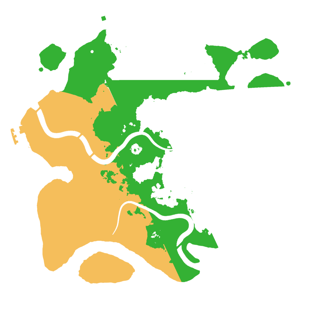 Biome Rust Map: Procedural Map, Size: 3000, Seed: 1200787922