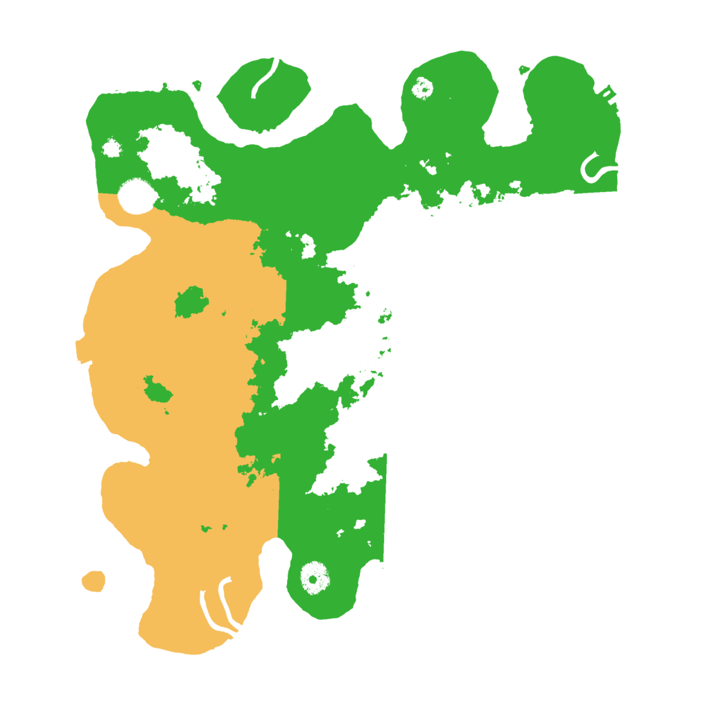 Biome Rust Map: Procedural Map, Size: 3500, Seed: 72292