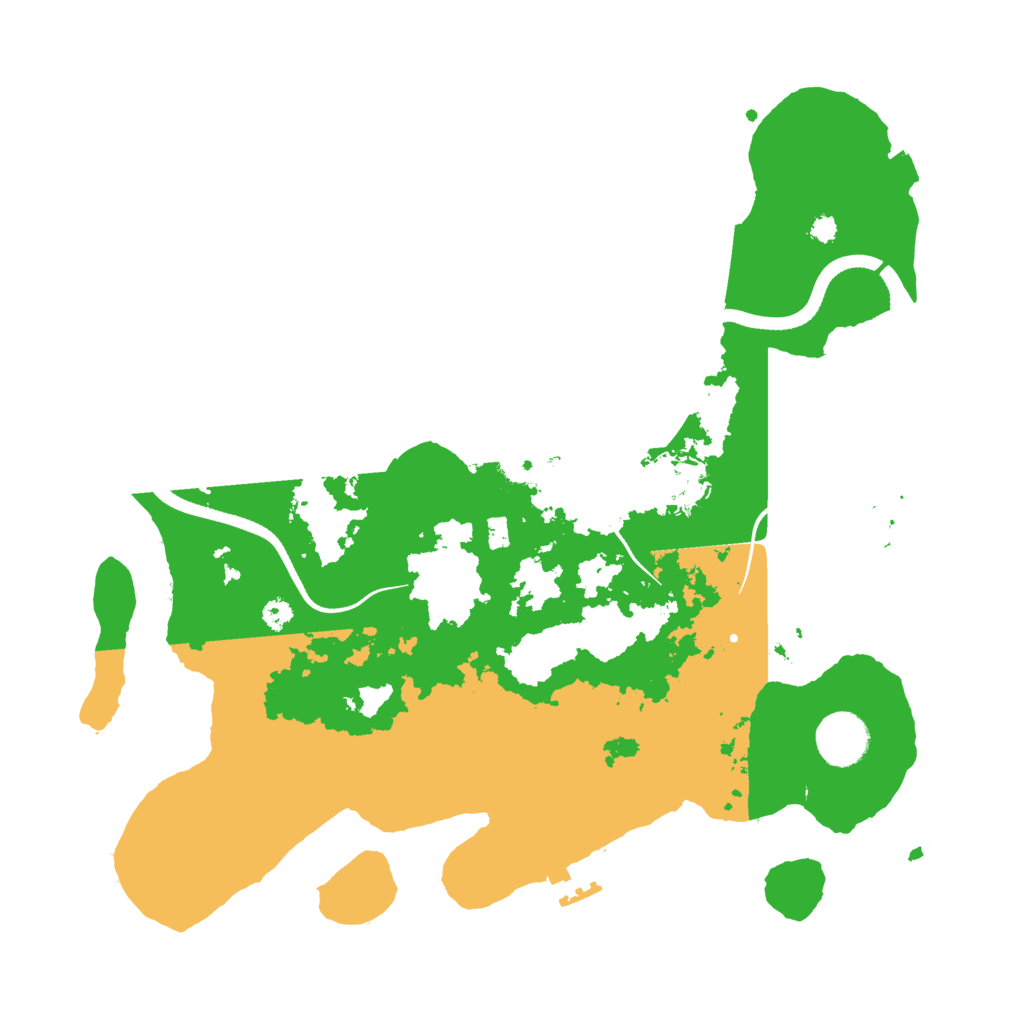 Biome Rust Map: Procedural Map, Size: 3500, Seed: 62923294