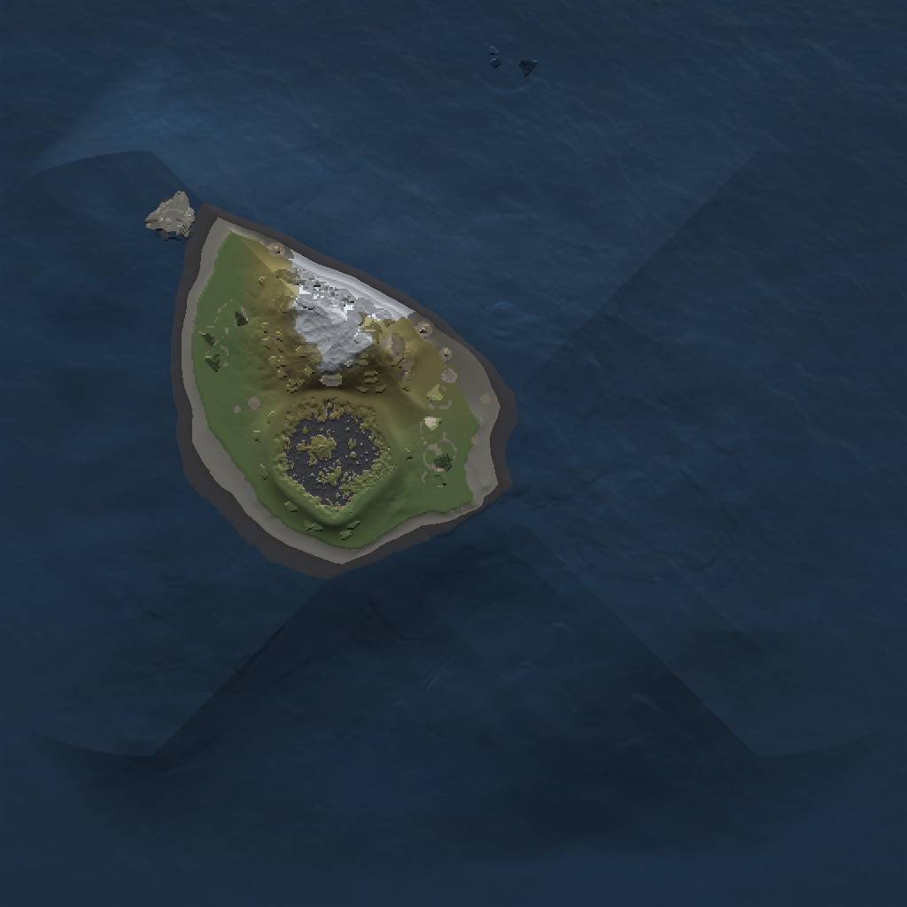 Rust Map: Procedural Map, Size: 1000, Seed: 1758693887, 3 Monuments