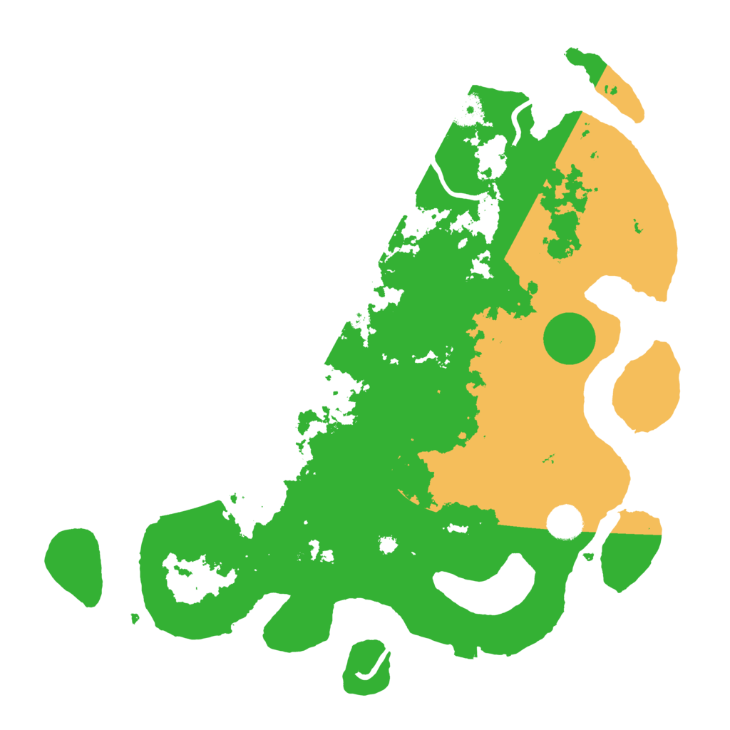 Biome Rust Map: Procedural Map, Size: 3700, Seed: 79417300