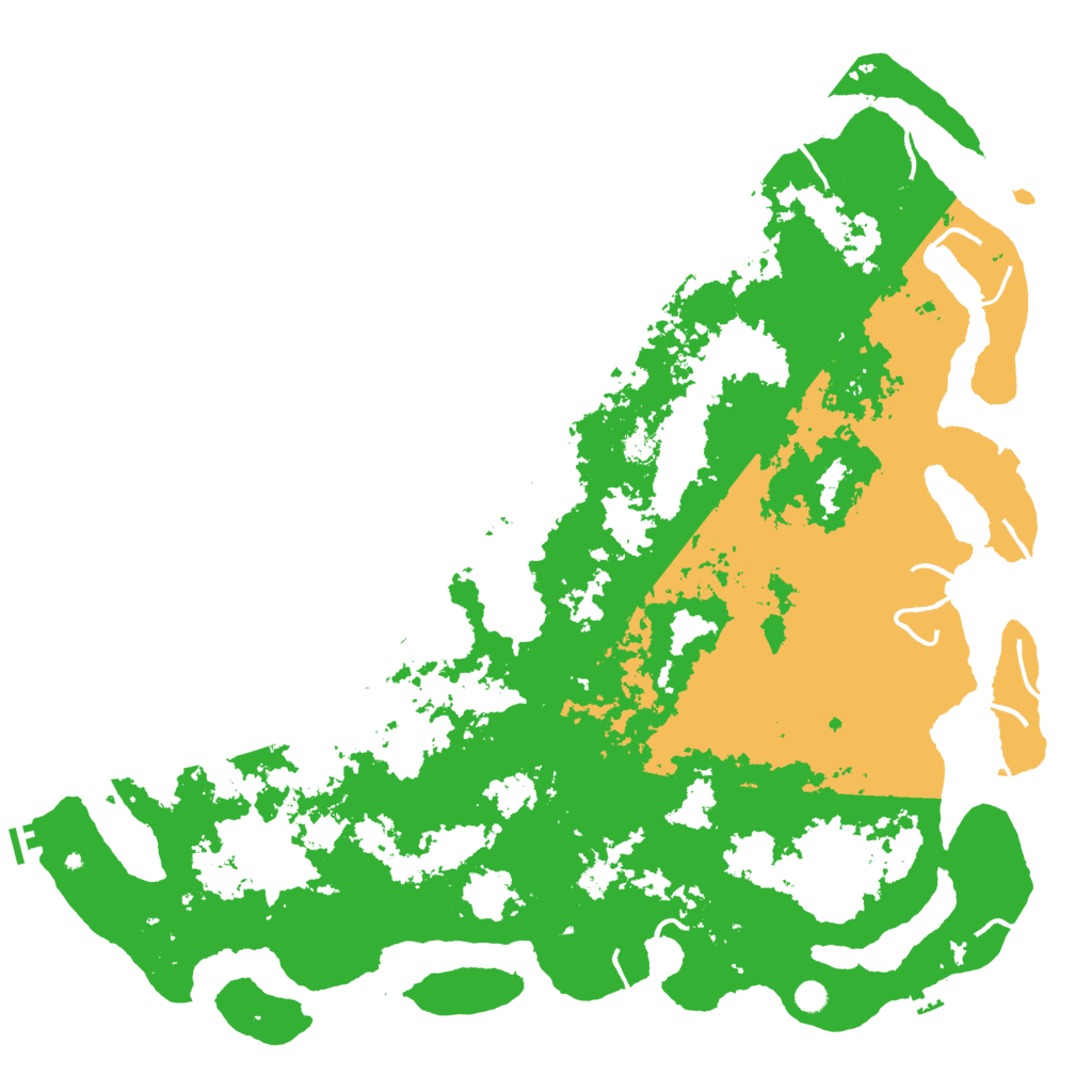 Biome Rust Map: Procedural Map, Size: 6000, Seed: 55